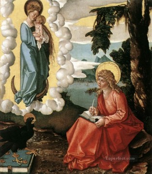 Hans Baldung Painting - St John At Patmos Renaissance painter Hans Baldung